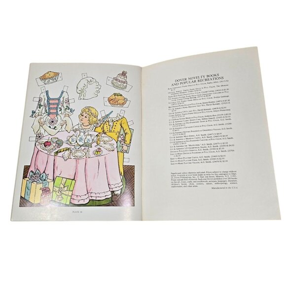 Kate Greenaway Paper Dolls Kathy Allert 1981 Dover Book Vintage Victorian Style - Picture 9 of 11